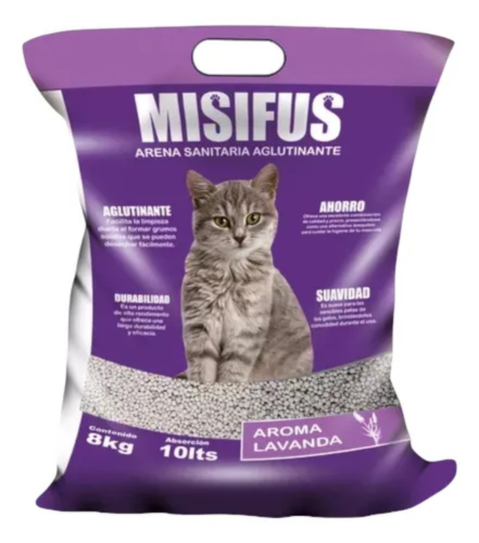 ARENA SANITARIA MISIFUS 4 KILOS Pack de 2 o 6 Unidades