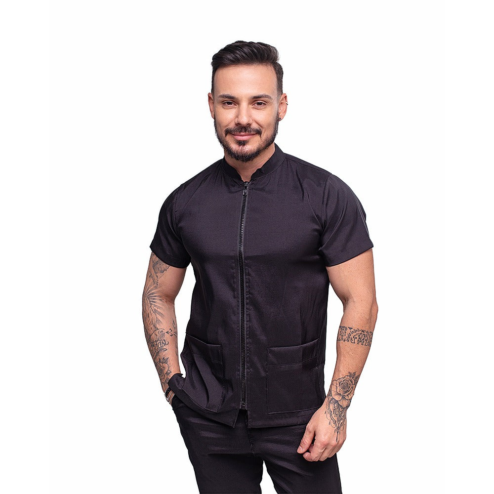 CHAQUETA PELUQUERÍA PREMIUM UNISEX COLOR NEGRO