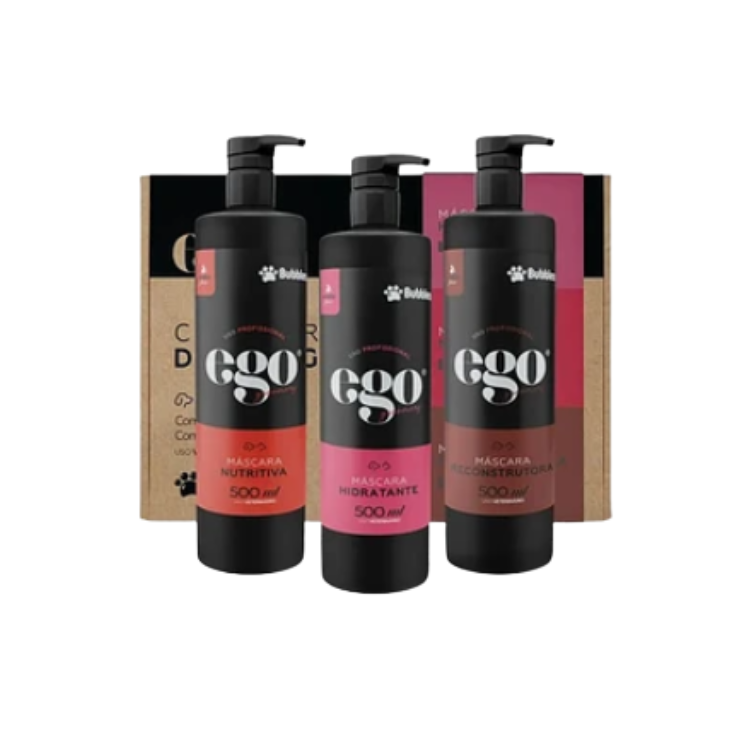 EGO CRONOGRAMA Pet de PELAGEM Completo KIT 3 Productos