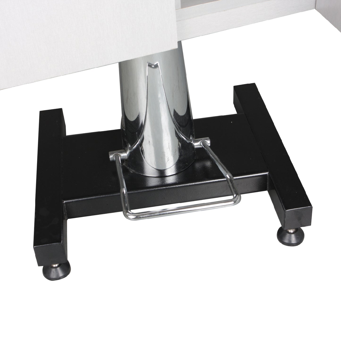 Mesa hidráulica redonda con gabinete