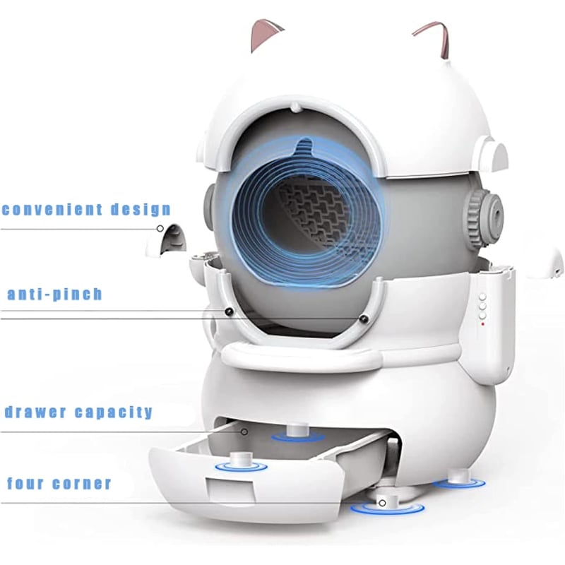 ARENERO AUTOMATICO CAJA SANITARIA INTELIGENTE PARA GATOS