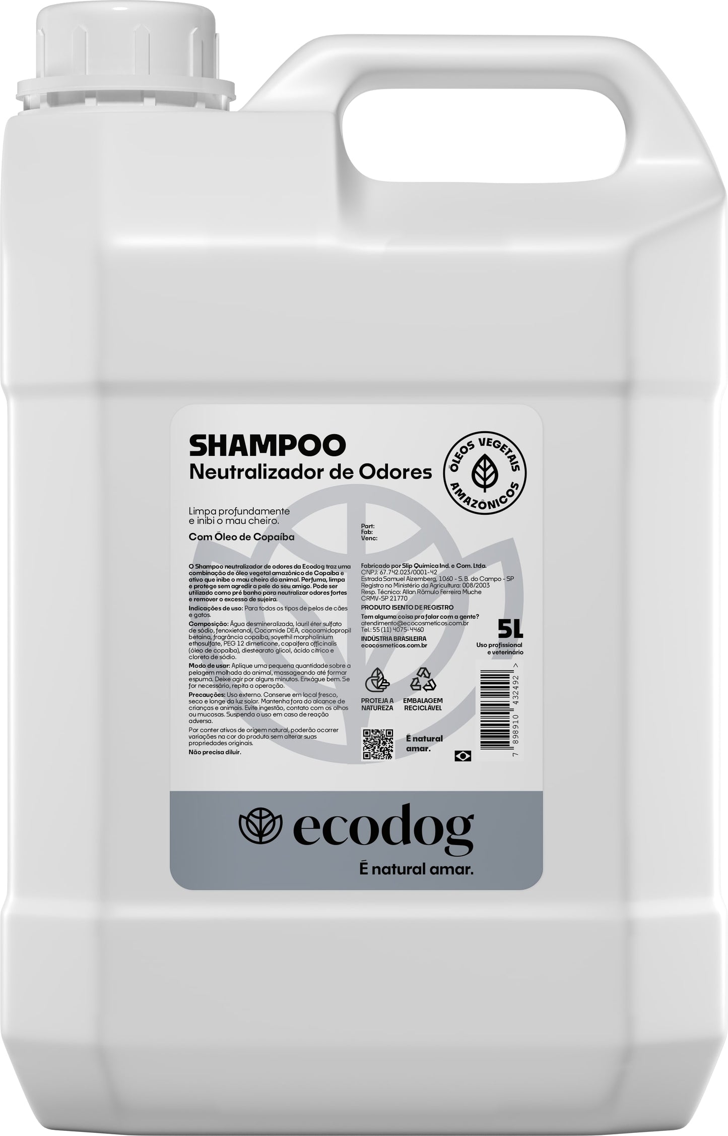 SHAMPOO NEUTRALIZADOR DE OLORES