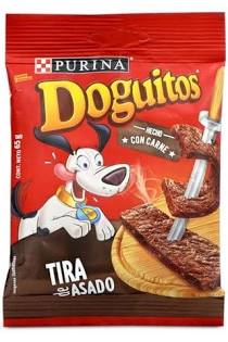 PACK 15x DOGUITOS TIRAS DE ASADO 65G