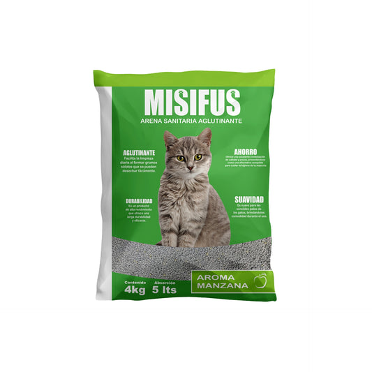 ARENA SANITARIA MISIFUS 4 KILOS Pack de 2 o 6 Unidades