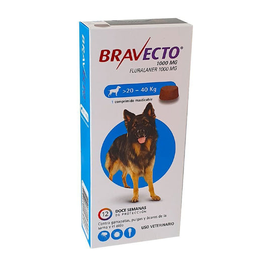 BRAVECTO PERRO DE 20 A 40 KILOS.