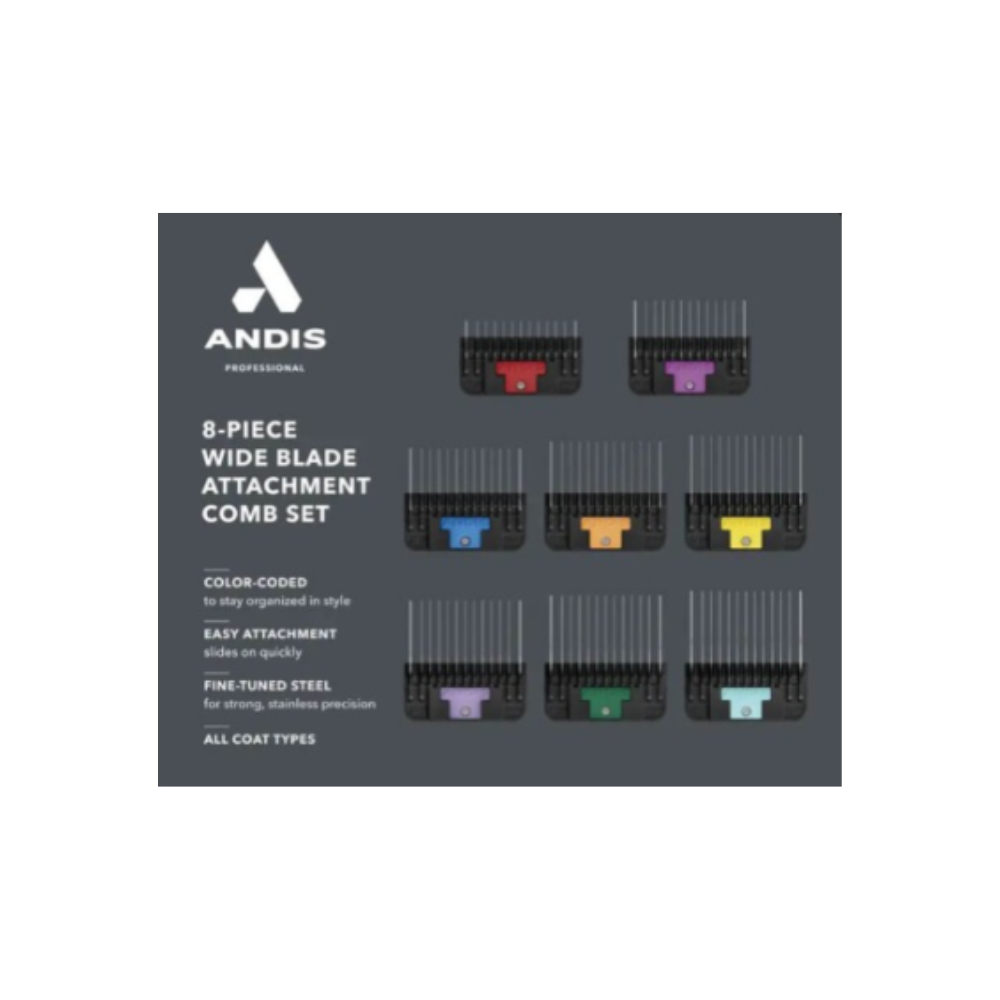 ANDIS KIT ALZADORES 8 PIEZAS