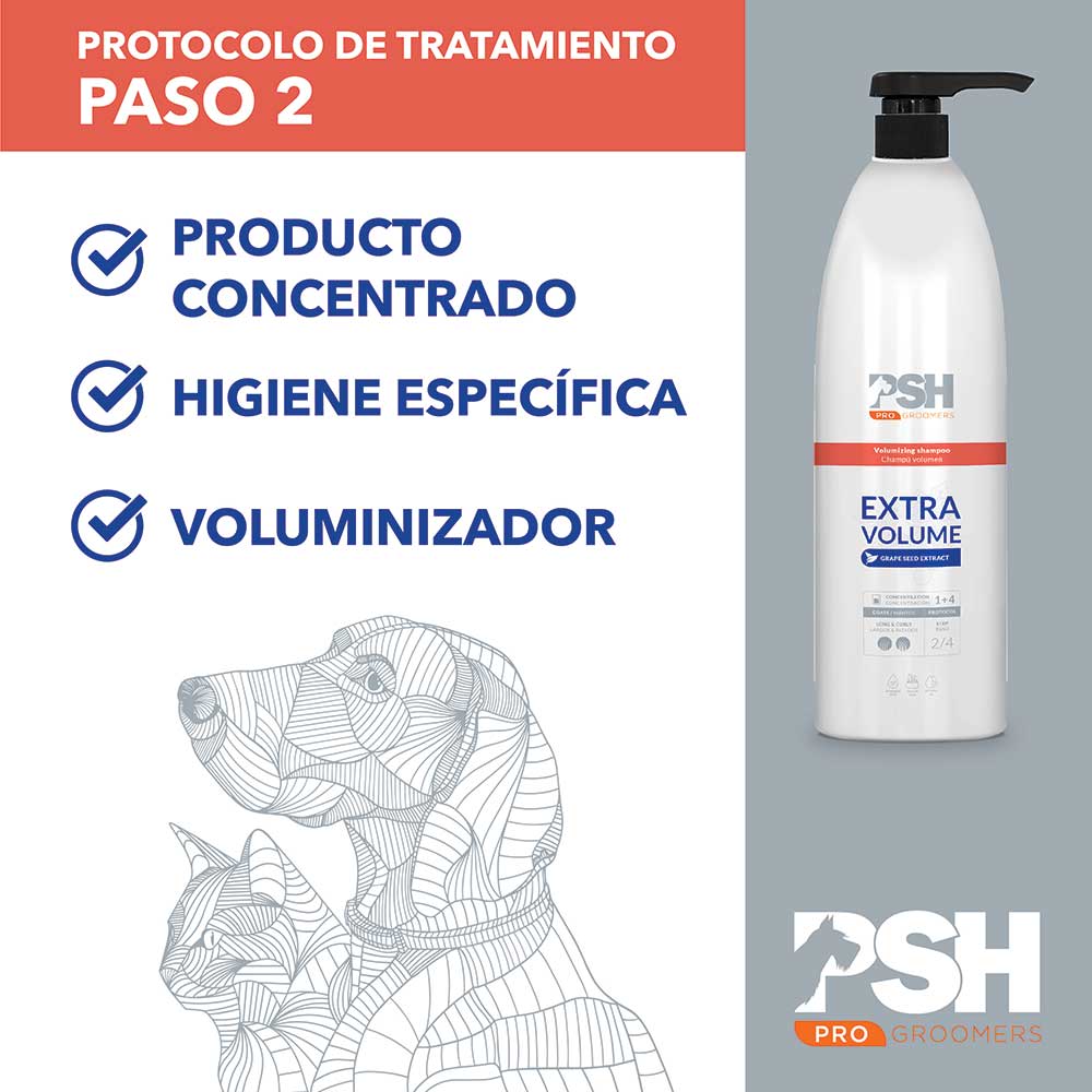 SHAMPOO EXTRA VOLUME (A LA PEPITA DE UVA)