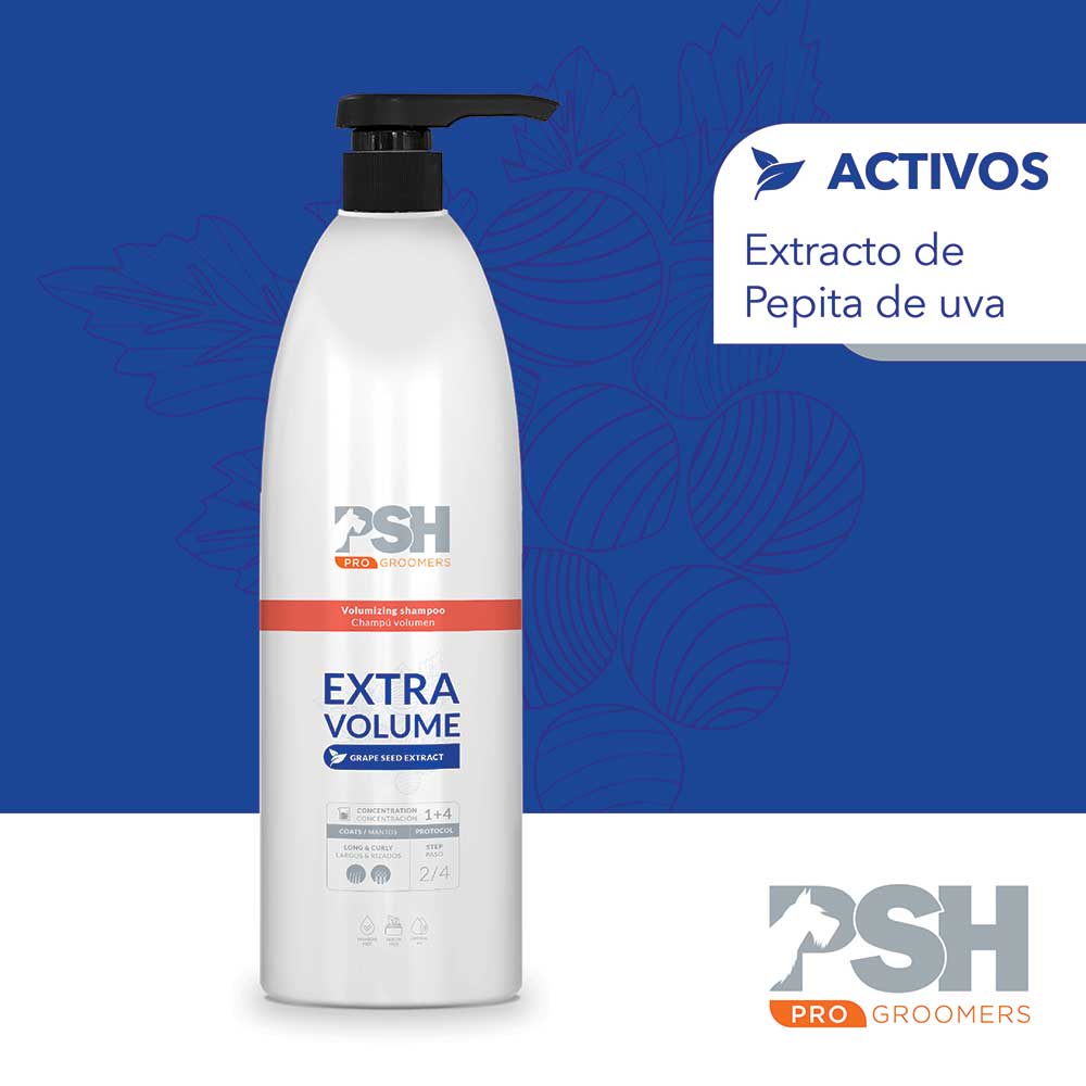 SHAMPOO EXTRA VOLUME (A LA PEPITA DE UVA)